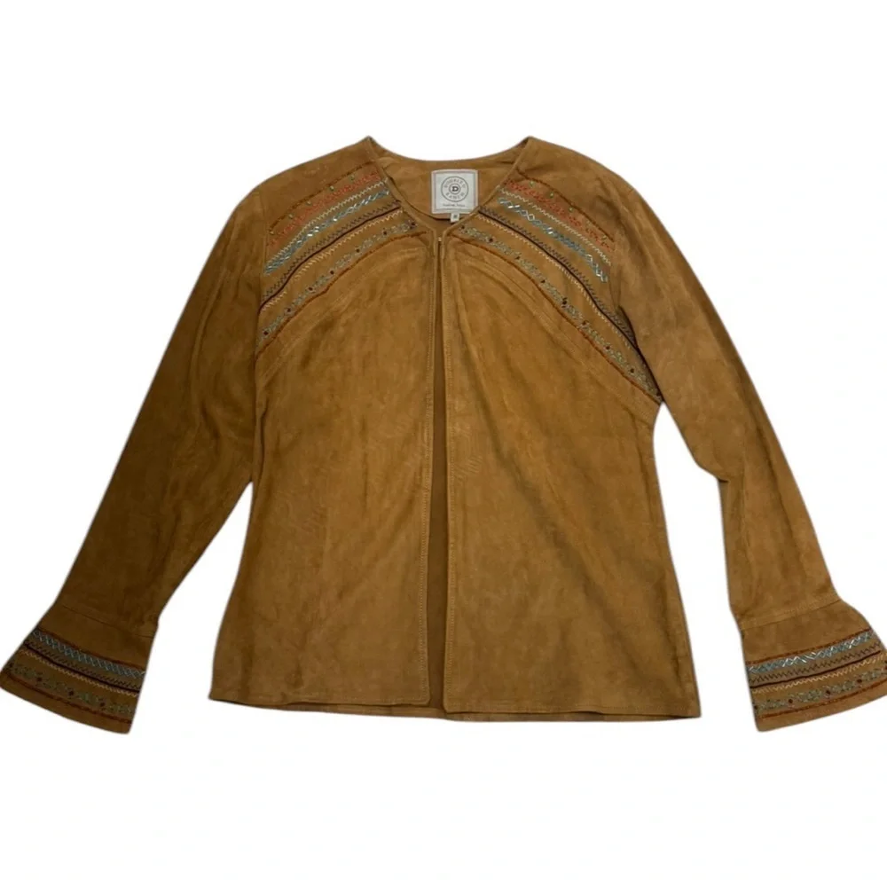 Double D Ranch Loraine beaded suede jacket. Absolutely beautiful condition. - Picture 3 of 14